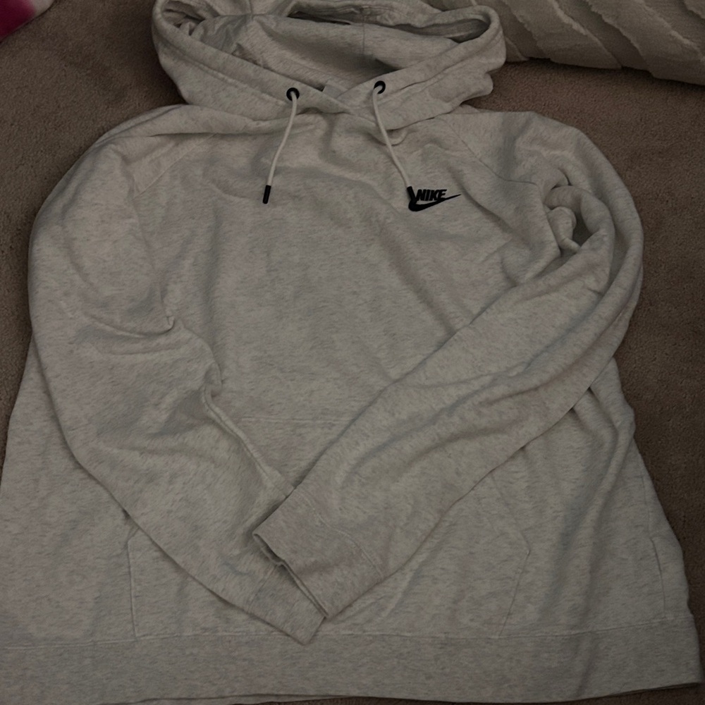 Nike Women's Light Gray Hoodie